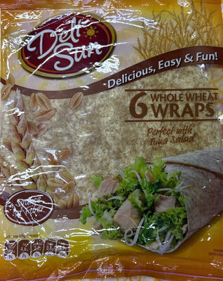 6 Wraps de farine de blé entier