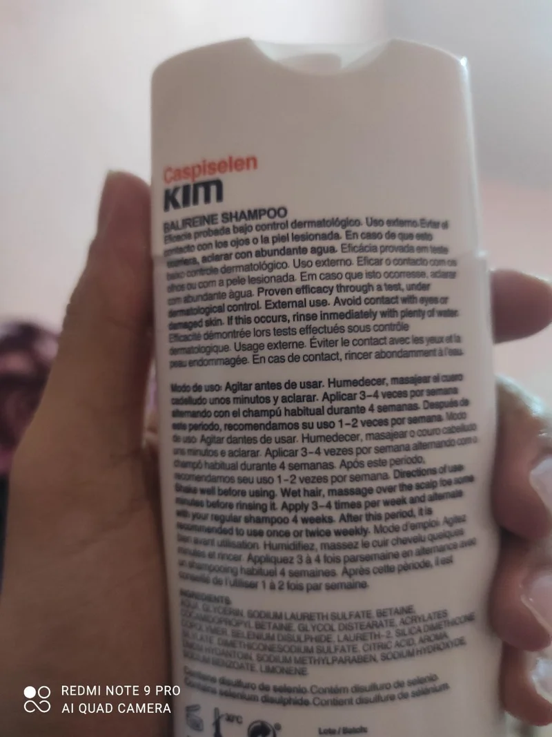 Liste des ingrédients