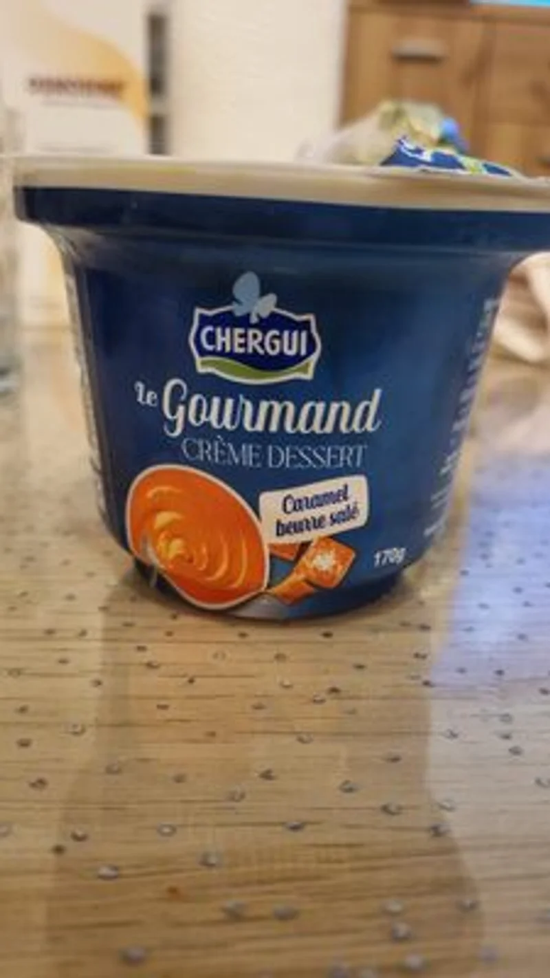 Crème dessert caramel beurre salé